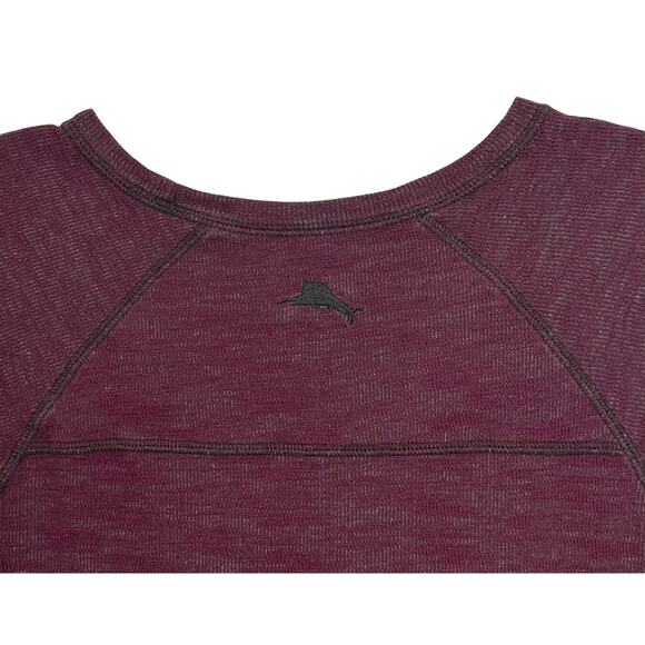 Tommy Bahama Duncan Deux Over Crew Reversible Sweater Maroon Size S - Picture 6 of 7